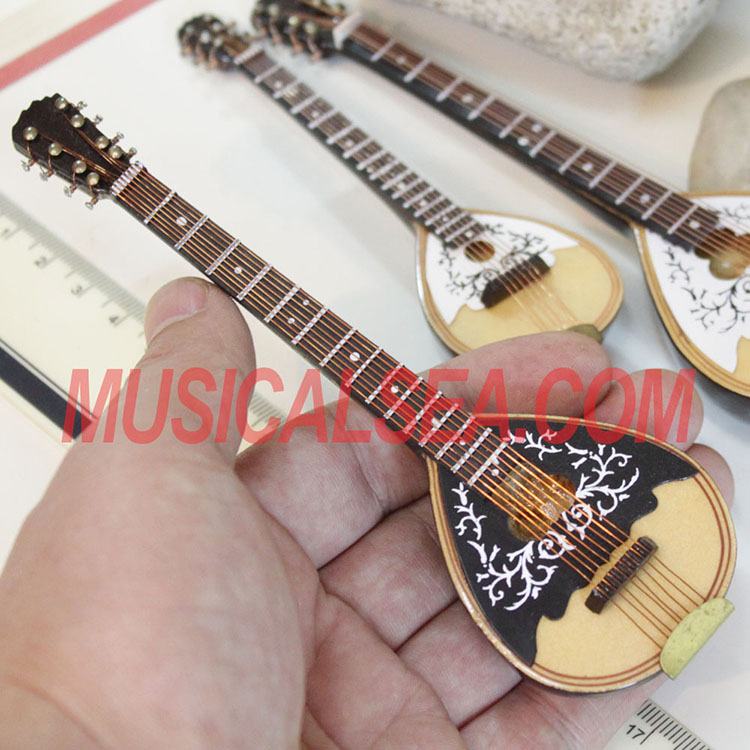 Miniature Wooden Mandolin model replica toy